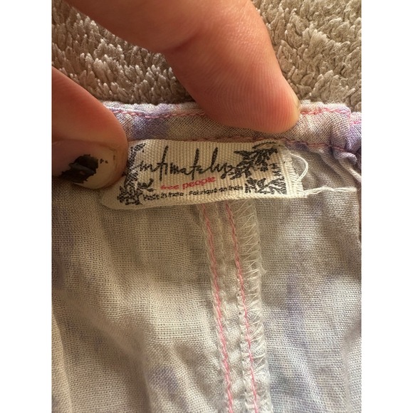 Free People Intimately Floral Print Mini Dress Beach Cover Up - Picture 5 of 6